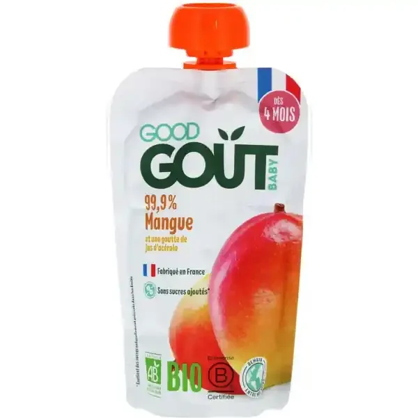Good Goût 99,9% Mangue dès 4 Mois Bio 120 g