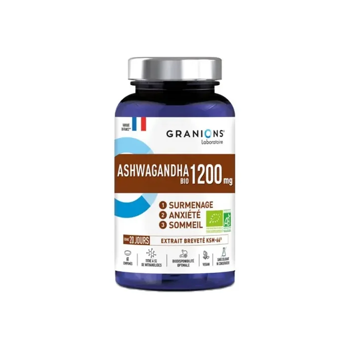 Granions Ashwagandha bio 1200 mg – 60 comprimes