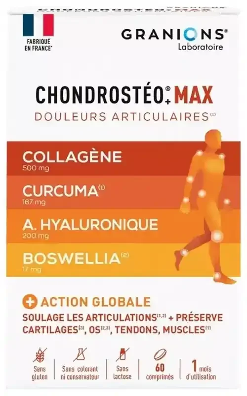 Granions Chondrostéo+ Max 30 Jours 60 Comprimés