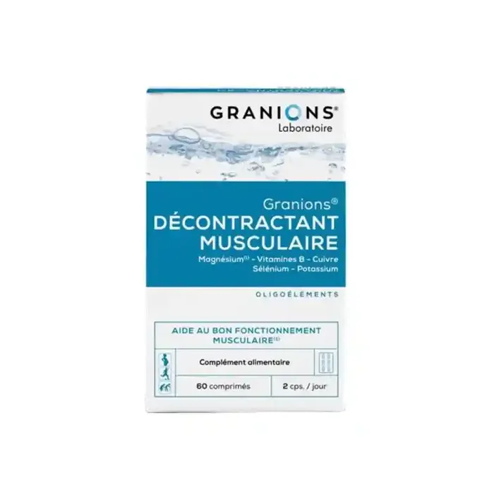 Granions decontractant musculaire 60 comprimes
