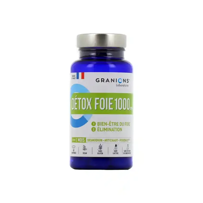 Granions Detox Foie 1000 mg 60 comprimes