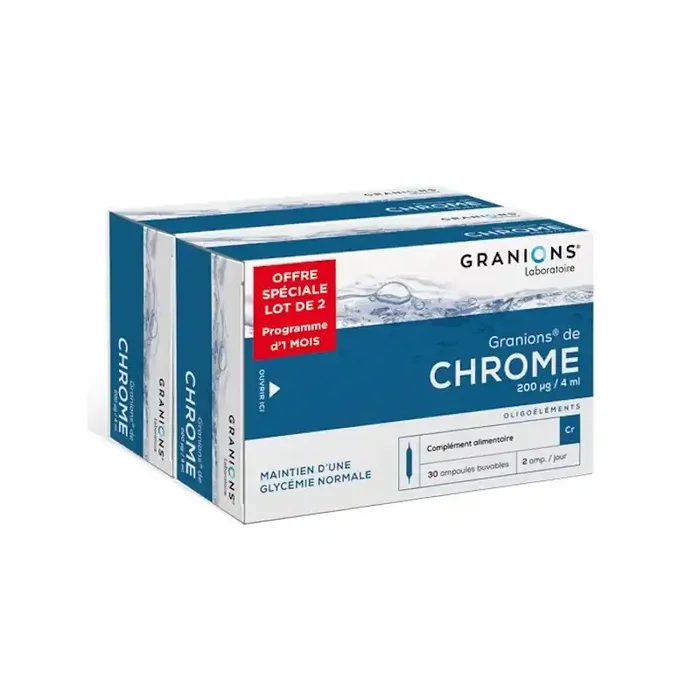 Granions duo de chrome 2×30 ampoules 120ml