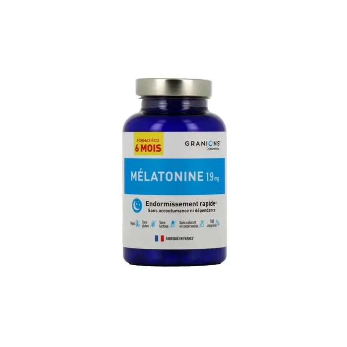 Granions Melatonine 1,9mg 180 Comprimes format eco 6 mois