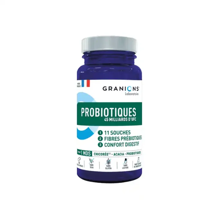 Granions Probiotiques 45 milliards d‘UFC 40 gelules gastro-resistantes