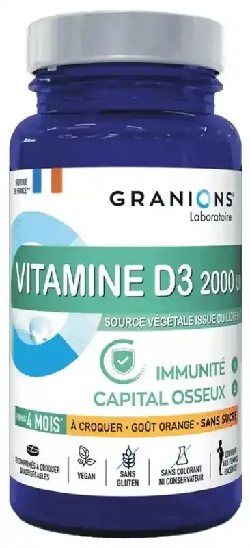 Granions Vitamine D3 2000 Ui Immunité – Capital Osseux