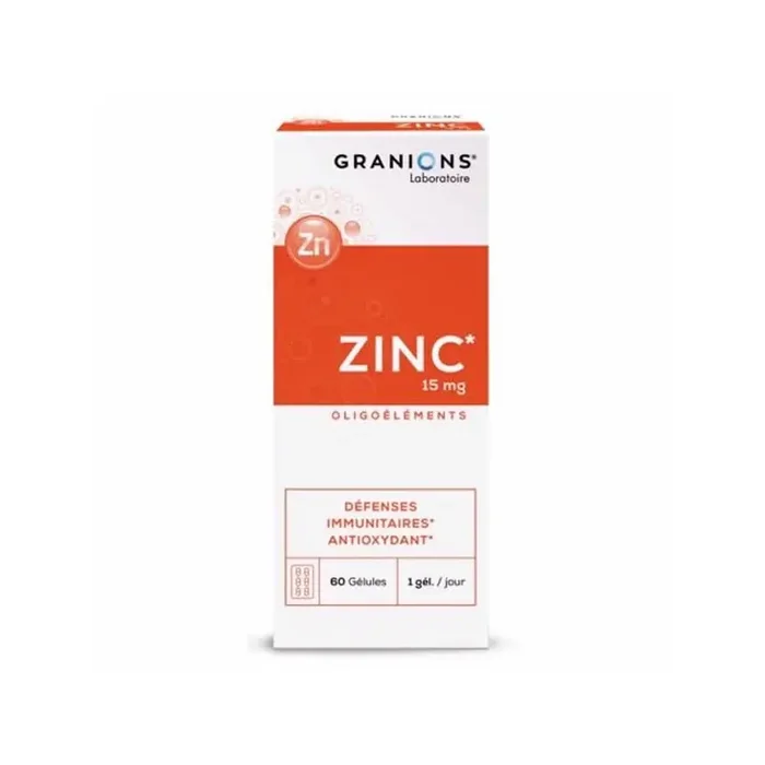 Granions zinc 15mg 60 gelules 15g