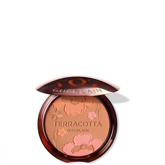 GUERLAIN Terracotta Flower Blossom La Poudre Éclat Bonne Mine Naturelle- Édition Limitée – 96% d’ingrédients d’origine naturelle