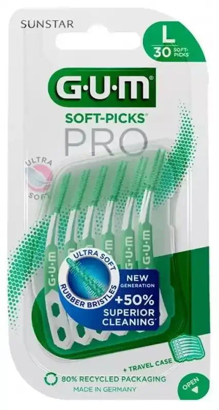 GUM Soft-Picks Pro x30 – Taille L