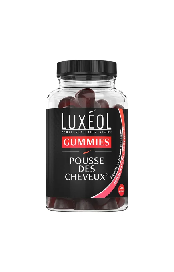 Gummies pousse des cheveux – Fraise – 1 mois