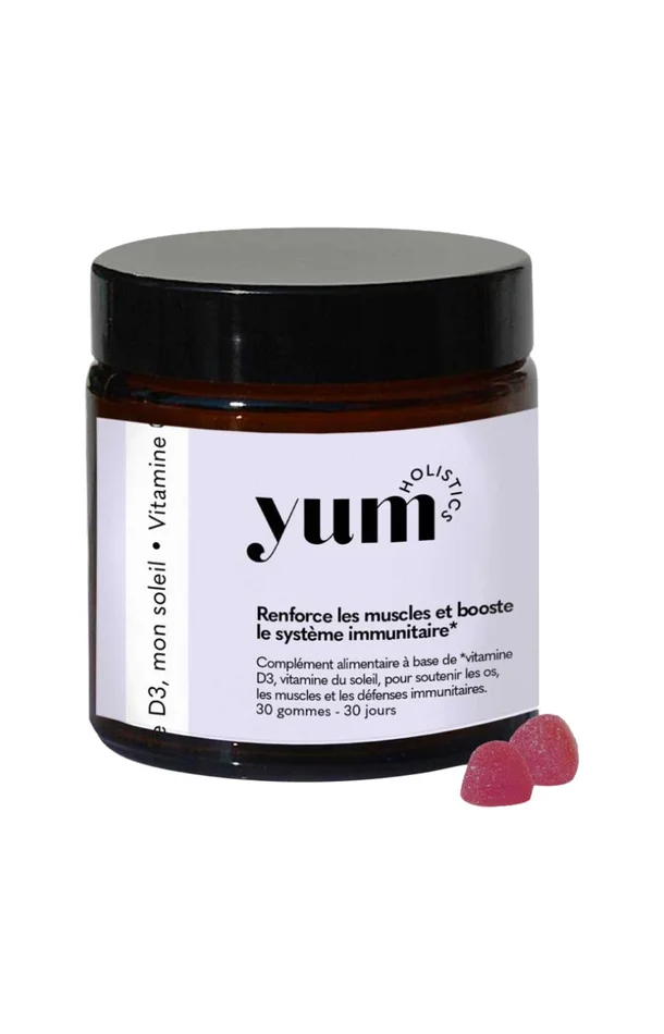 Gummies système immunitaire – Vitamine D3, mon soleil – Fraise – 1 mois
