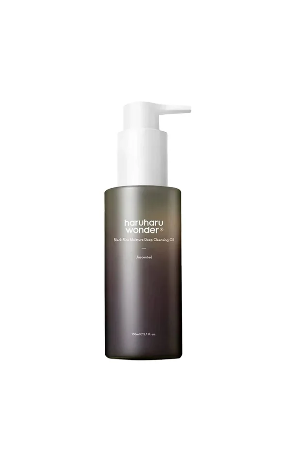 Haryharu Wonder – Huile nettoyante – Riz noir – Visage – 150 ml