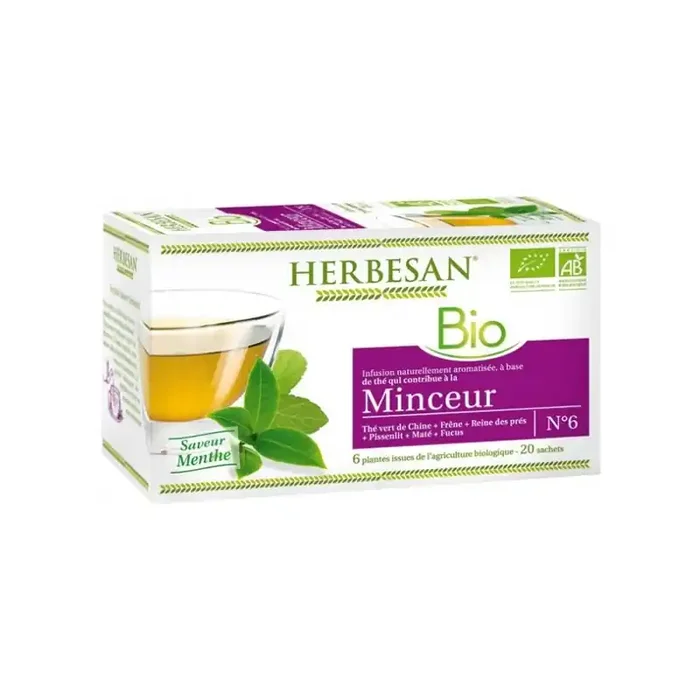 Herbesan bio infusion minceur n°6 20 sachets