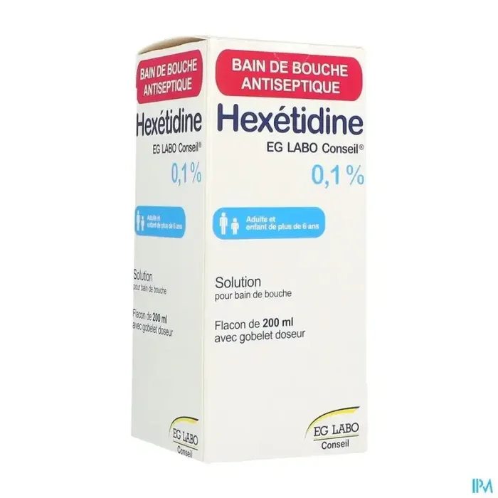 Hexetidine eg labo conseil 0.1% bain de bouche 200ml