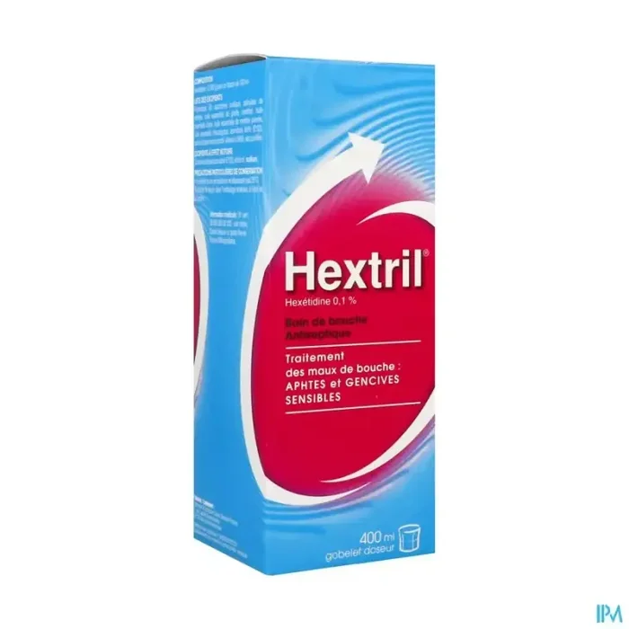 Hextril 0.1% bain de bouche 400ml