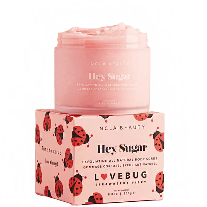 Hey, Sugar All Natural Body Scrub – Lovebug Strawberry Fizzy – Gommage Corps 250 g