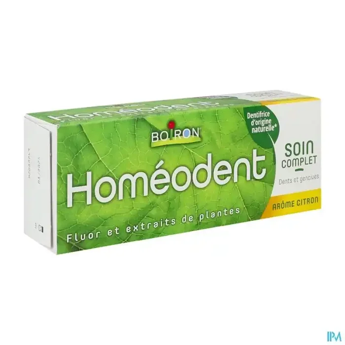 Homeodent soin complet dents et gencives citron pate dentifrice 75ml