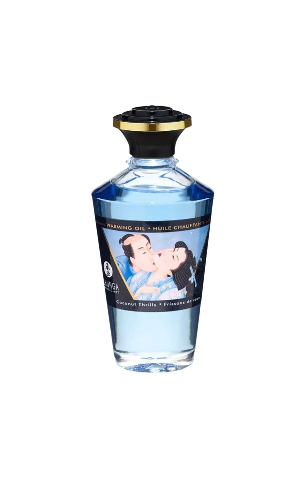 Huile chauffante aphrodisiaque – Frissons de coco – 100 ml