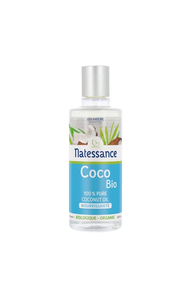Huile de coco nourrissante bio 100% pure – Peaux très sèches – 100 ml