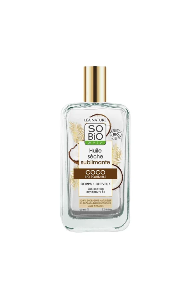Huile de coco sèche bio – Corps & cheveux – 100 ml