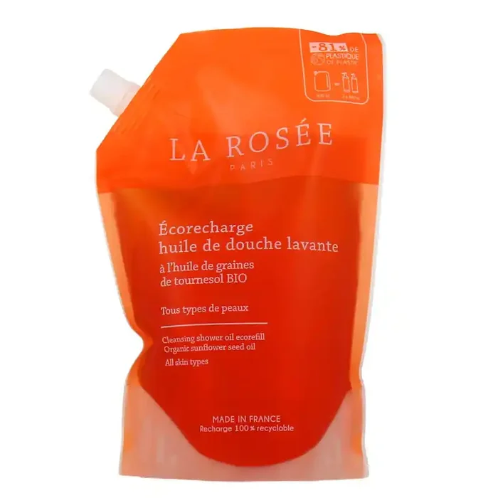 HUILE DE DOUCHE LAVANTE ECO RECHARGE 800ML LA ROSÉE PARIS