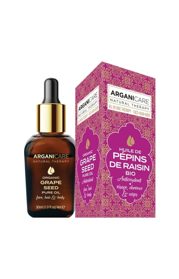 Huile de pépins de raisin bio – Antioxydant – 30 ml