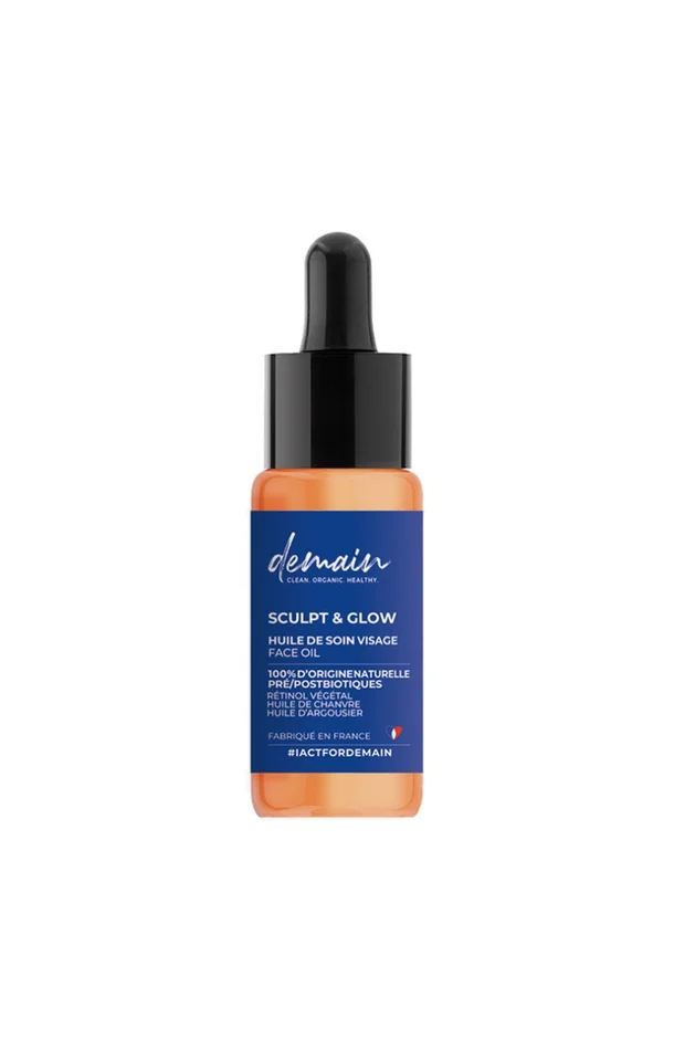 Huile éclat – Rétinol & probiotiques – Visage – 30 ml