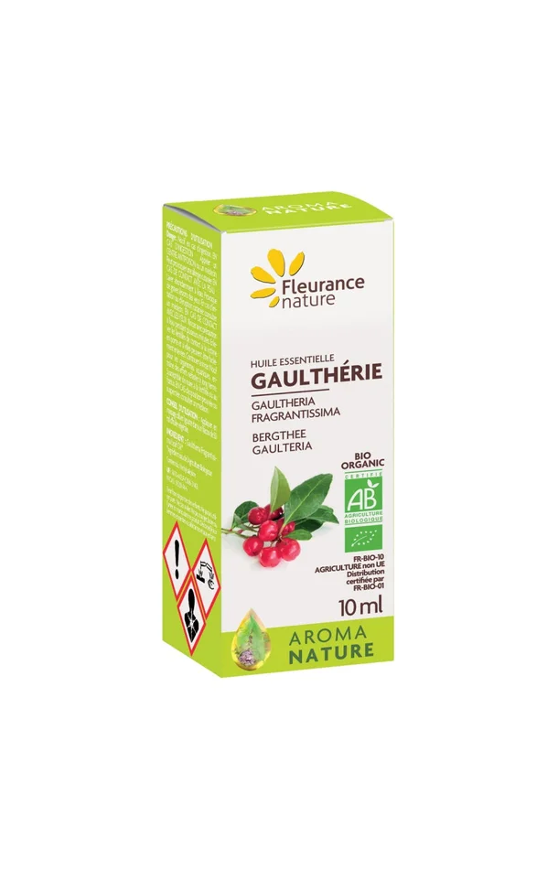 Huile essentielle de massage bio – Gaultherie -10 ml