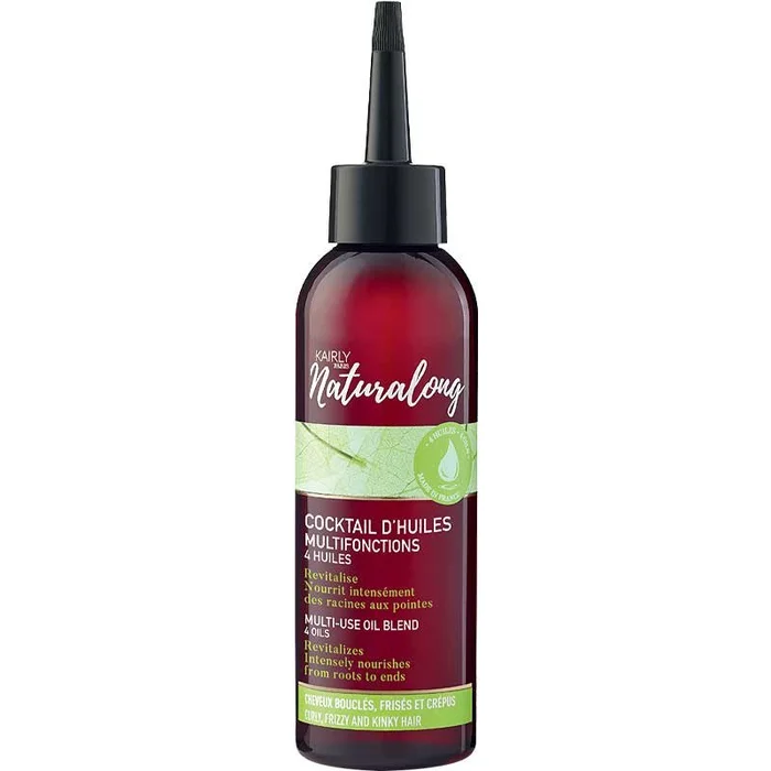 Huile nourrissante & régénérante – Huile de pépin de raisin & karité – Cheveux bouclés, frisés & crépus – 150 ml