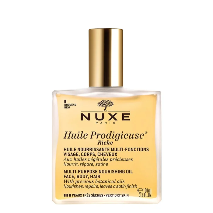 Huile Prodigieuse® Riche – Huile Sèche Multi-Fonctions Visage, Corps, Cheveux – 100 ml