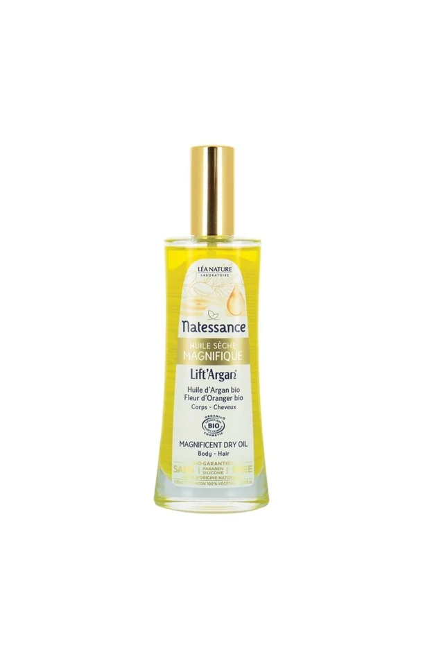 Huile sèche magnifique bio – Argan & fleur d’oranger – 100 ml
