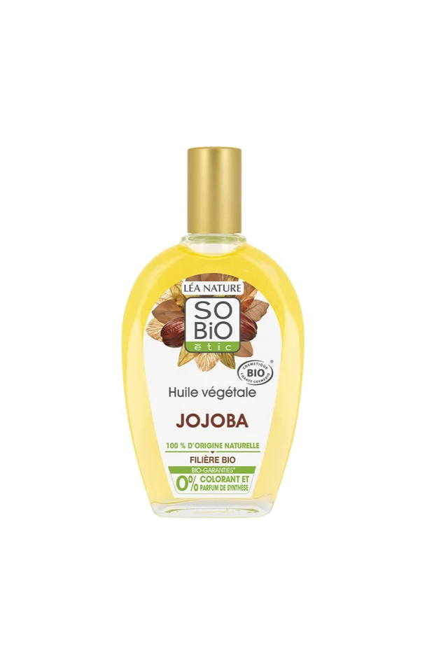 Huile végétale réparatrice bio – Jojoba – Visage & cheveux – 50 ml