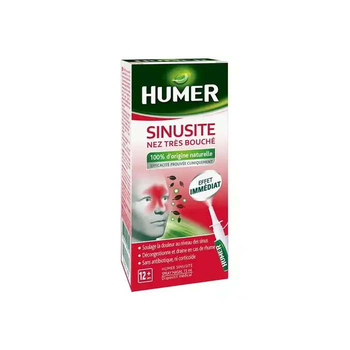 Humer Sinusite nez tres bouche spray nasal 15ml