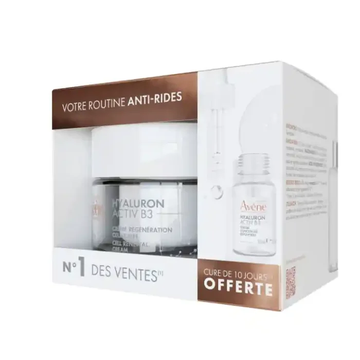 HYALURON ACTIV B3 CREME REGENERATION CELLULAIRE 50ML + SERUM OFFERT AVENE