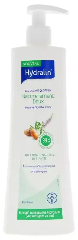 Hydralin Naturellement Doux Gel Lavant 400 ml Équilibre Intime