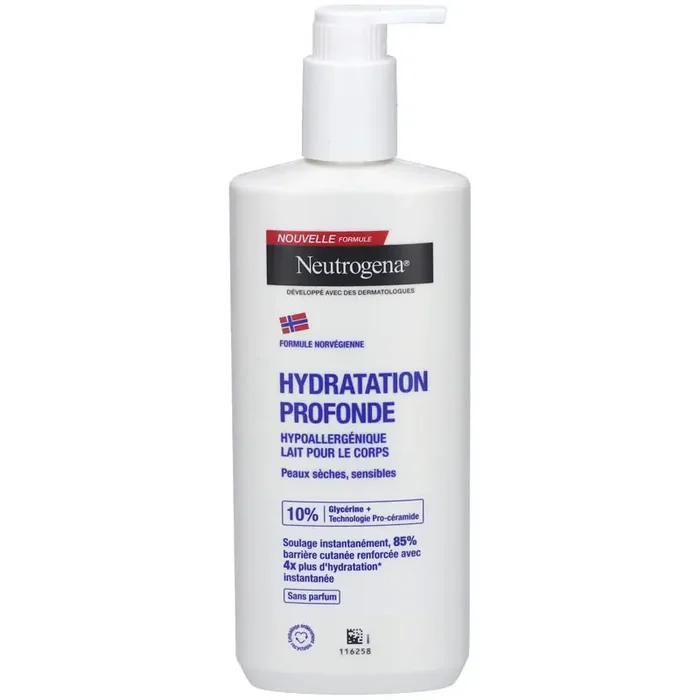 HYDRATATION PROFONDE LAIT CORPS HYDRATANT 400ML PEAU SENSIBLE NEUTROGENA