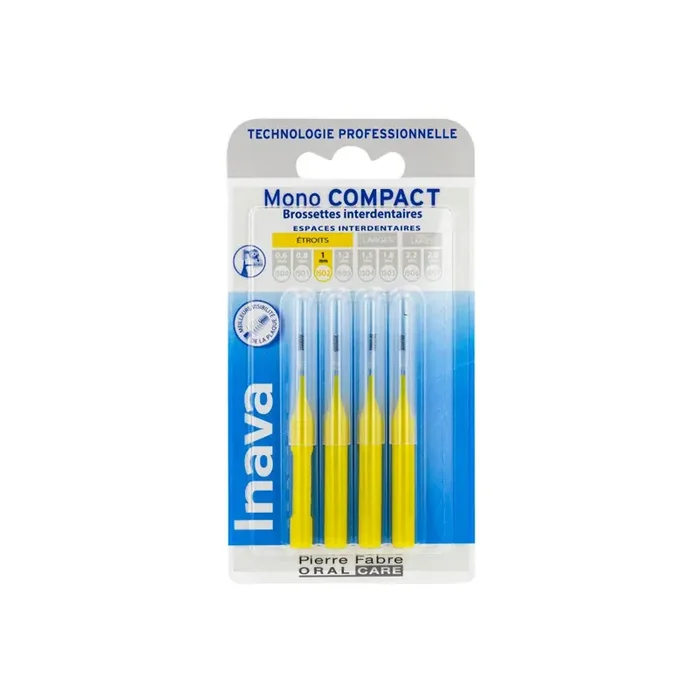 Inava 4 brossettes mono compact jaune iso2