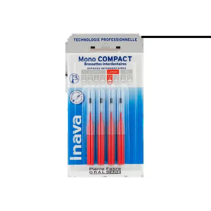 Inava 4 brossettes mono compact rouge iso4