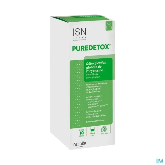 Ineldea isn puredetox citron solution buvable 250ml