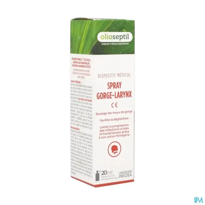 Ineldea olioseptil gorge larynx spray dispositif medical 20ml