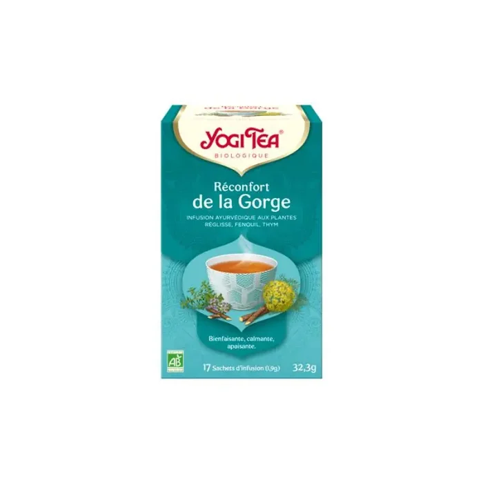 INFUSION RECONFORT DE LA GORGE BIO 17 SACHETS YOGI TEA