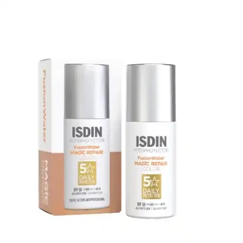 ISDIN FOTOPROTECTOR FUSION WATER MAGIC REPAIR COLOR Crème Solaire Teintée SPF50 – 50ml