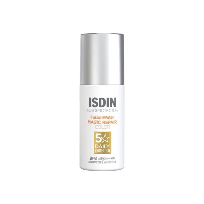 ISDIN Fusion Water Magic Repair Color creme solaire visage anti-age SPF50 – 50ml