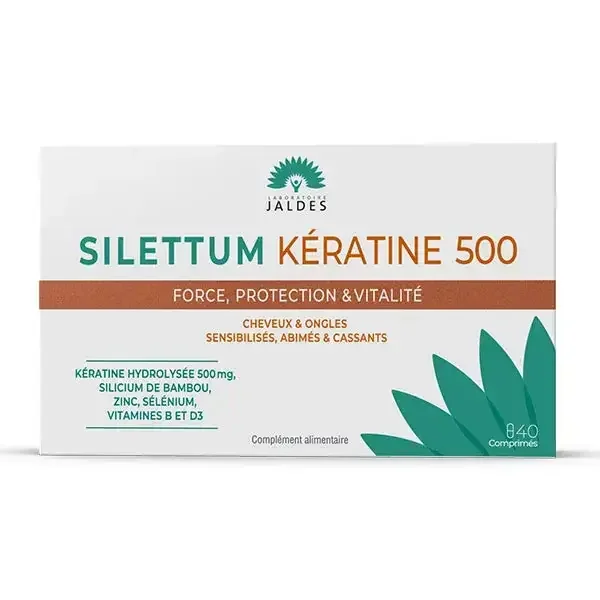 JALDES Silettum Kératine 500 40 comprimés
