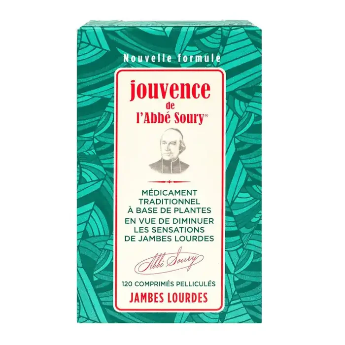 JOUVENCE DE L‘ABBE SOURY JAMBES LOURDES 120 COMPRIMES OMEGA PHARMA