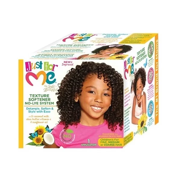 Just for Me TEXTURE SOFTENER NO-LYE SYSTEM – Kit Adoucisseur de Texture « Cheveux Enfants » –