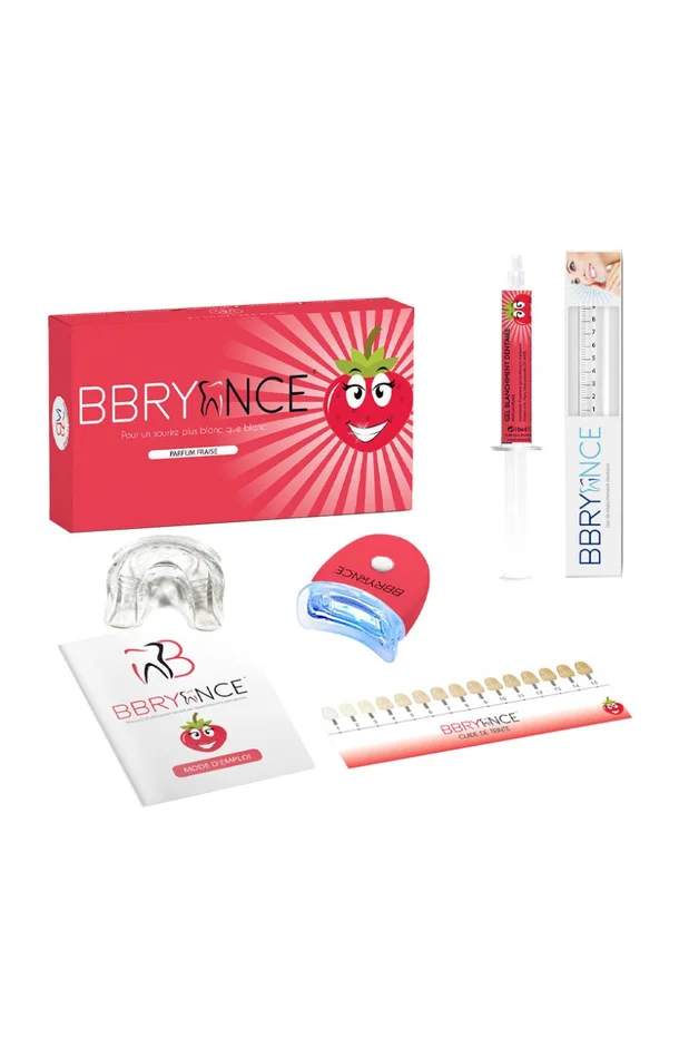Kit de blanchiment dentaire – Fraise – 10 utilisations