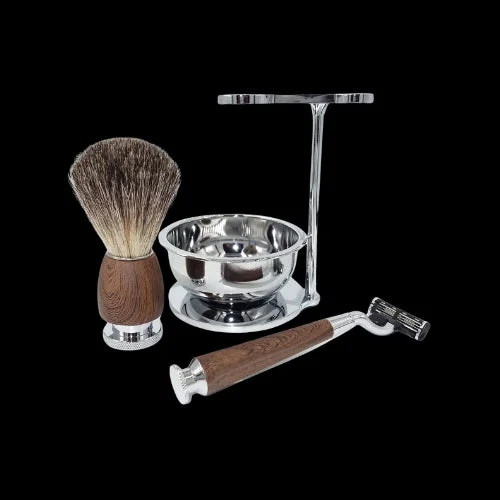 Kit Rasoir Mach 3 Manche en Bois