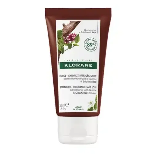 KLORANE BAUME APRÈS-SHAMPOING à la Quinine et Edelweiss Bio – 50ml Format Voyage
