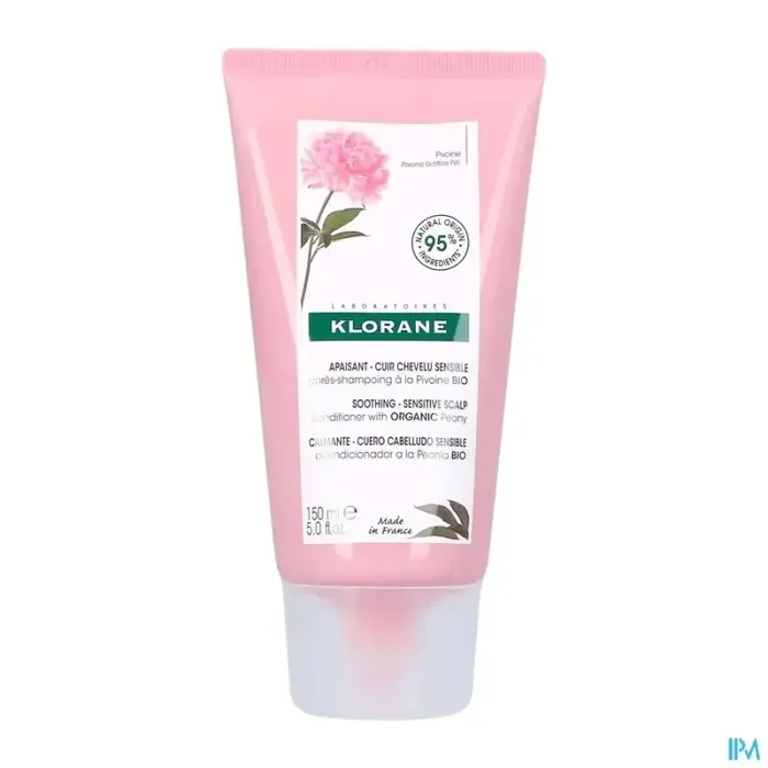 Klorane baume après shampooing apaisant anti-irritant à la pivoine bio 150ml