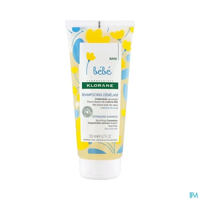 Klorane bébé shampooing doux demelant calendula 200ml